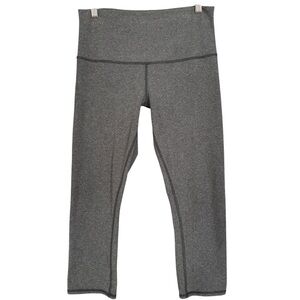 Lululemon Cropped Leggings Gray Size 10 (No Tag)